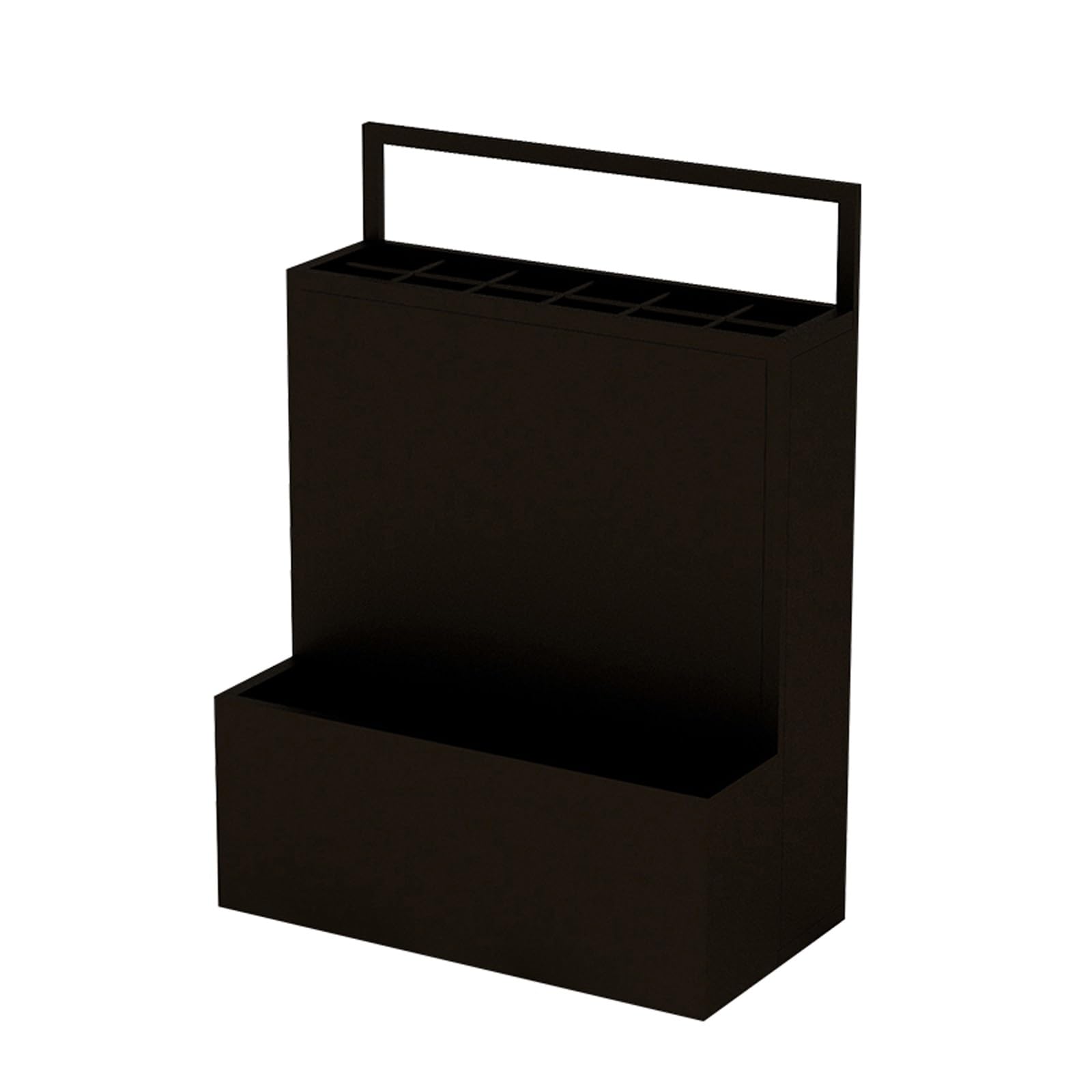 SEIFE Paragüero metálico de gran capacidad para uso comercial, con capacidad para 30 paraguas, de doble capa, ideal para entrada interior, hotel, oficina y hogar(Black)