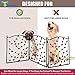 Bundaloo Freestanding Metal Folding Pet Gate | Large Portable Panels for Dog & Cat Security | Foldable Enclosure Gates for Puppies | Indoor & Outdoor Safety for Pets