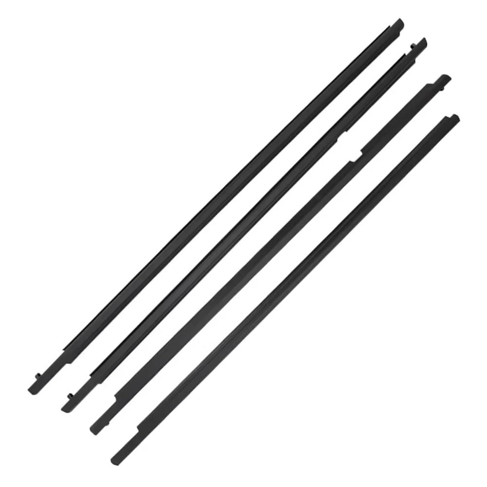 For Toyota For Corolla 2007-2014 4pcs Window Door Weatherstrip Rubber Trim Seal Belt Sealing Strips 7573012300 7571002210