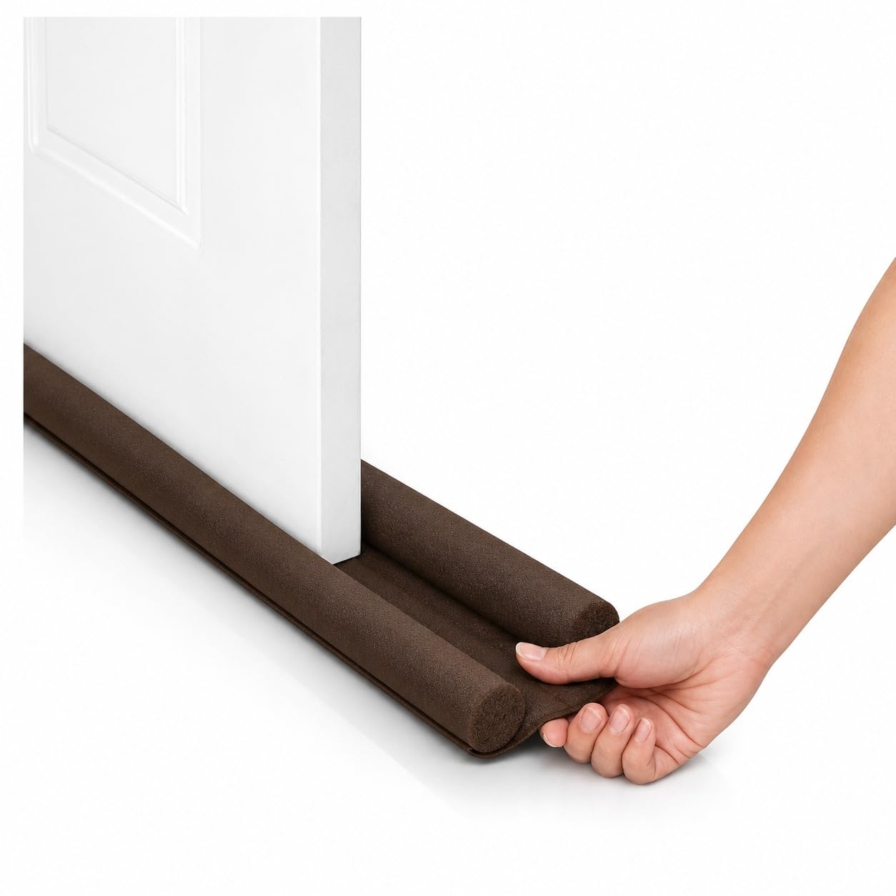 Double Sided Door Draft Stopper for Bottom of Door | Adjustable Foam Door Guard & Wind Blocker | Soundproof Under Door Seal for Noise, Pest Control, AC Cooling & Energy Saving 39inch (Pack of 4)-image-14