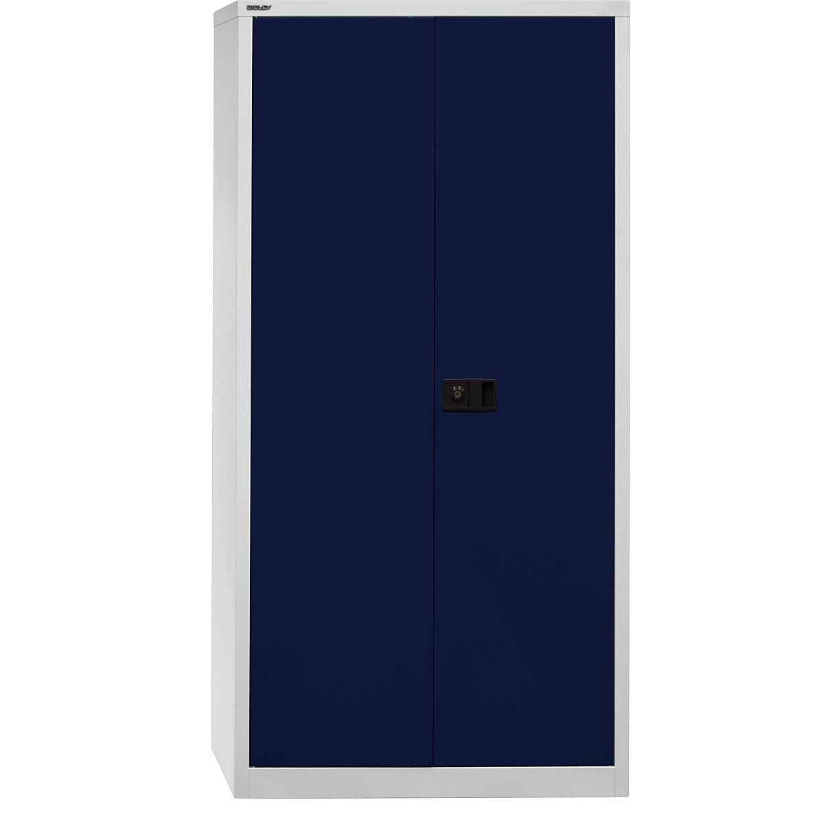 BISLEY Flügeltürenschrank Universal, 4 Fachböden, 5 OH, B 600 mm, Metall, 645 Lichtgrau, 40 x 60 x 195 cm
