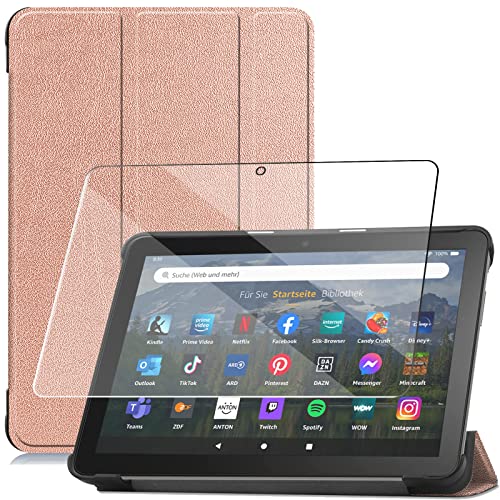 【全面保護グループ】対応 Amazon Fire HD 8 2022年発売 第12世代 用のケース 対応 HD 8 2020 / Fire HD 8 Plus 第10世代 用の保護カバー衝撃吸収 + FOR Fire HD 8 2022 第12世代 用の強