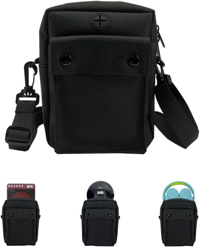 ChenFec Portable CD Player Bag/Case, Shoulder Bag, Hard Drive Protective Storage Compatible with Most Portable CD Players