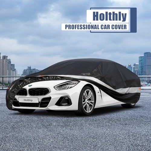 Image of 10 Layers Car Cover Custom Fit for BMW Z4 E85, E89, G29 (2009-2026), Waterproof All Weather for Automobiles, Outdoor Full Cover Sun Dust Rain Protection with Cotton. Black