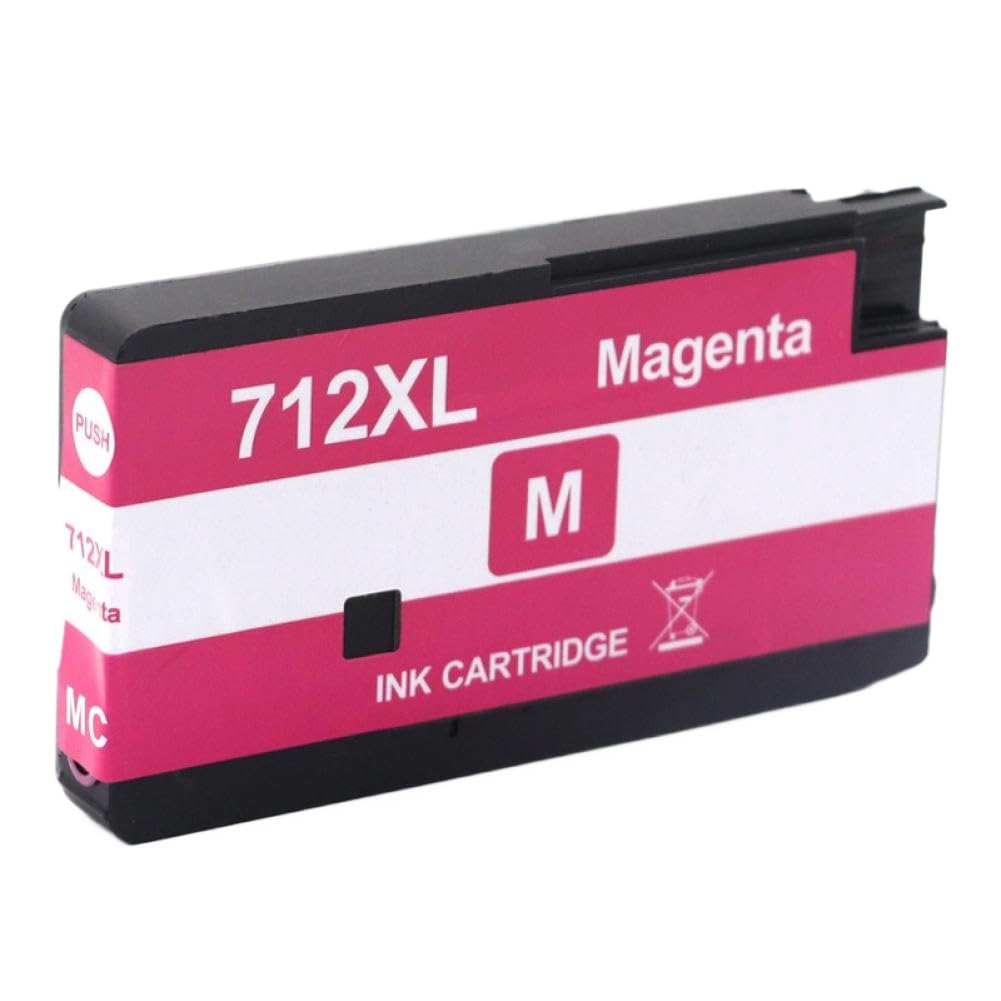 Cartucho de Tinta remanufacturado 712XL Compatible con DesignJet T210(712XL Magenta)