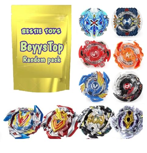 Image of Bestie toys Suprise Top Mix Battle Top Fusion Clash of Speed TopTypeSpin Direction. Spin for Kids and Adult Pack of 1 (Random top and No Launcher)