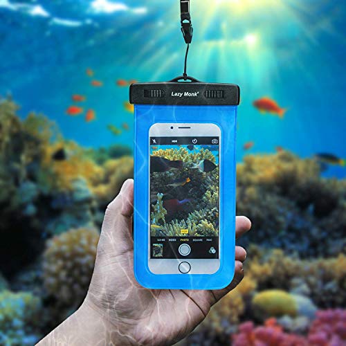 Lazy Monk Dry Bags Waterproof | Water Proof Bag Backpack | Best Kayak & Travel Sack Accessories with Phone Case Kayaking Fishing Proof Ski Swimming River Trip Float Short Tubing Surf