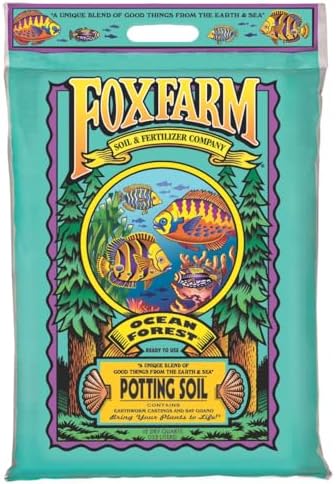 FoxFarm Ocean Forest Potting Soil, 12qt – Light, Aerated Texture, Designed for All Container Plants – pH Adjusted for Optimal Nutrient Uptake, Effectively Retains Moisture (12 Quart (1 Pack))