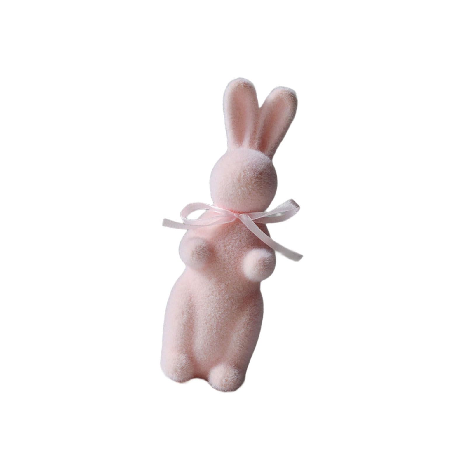 carotoe Holiday Bunnies Figurine for Spring Table and Indoor Decoration Holiday Decoration Lovely Color Optional Bunnies