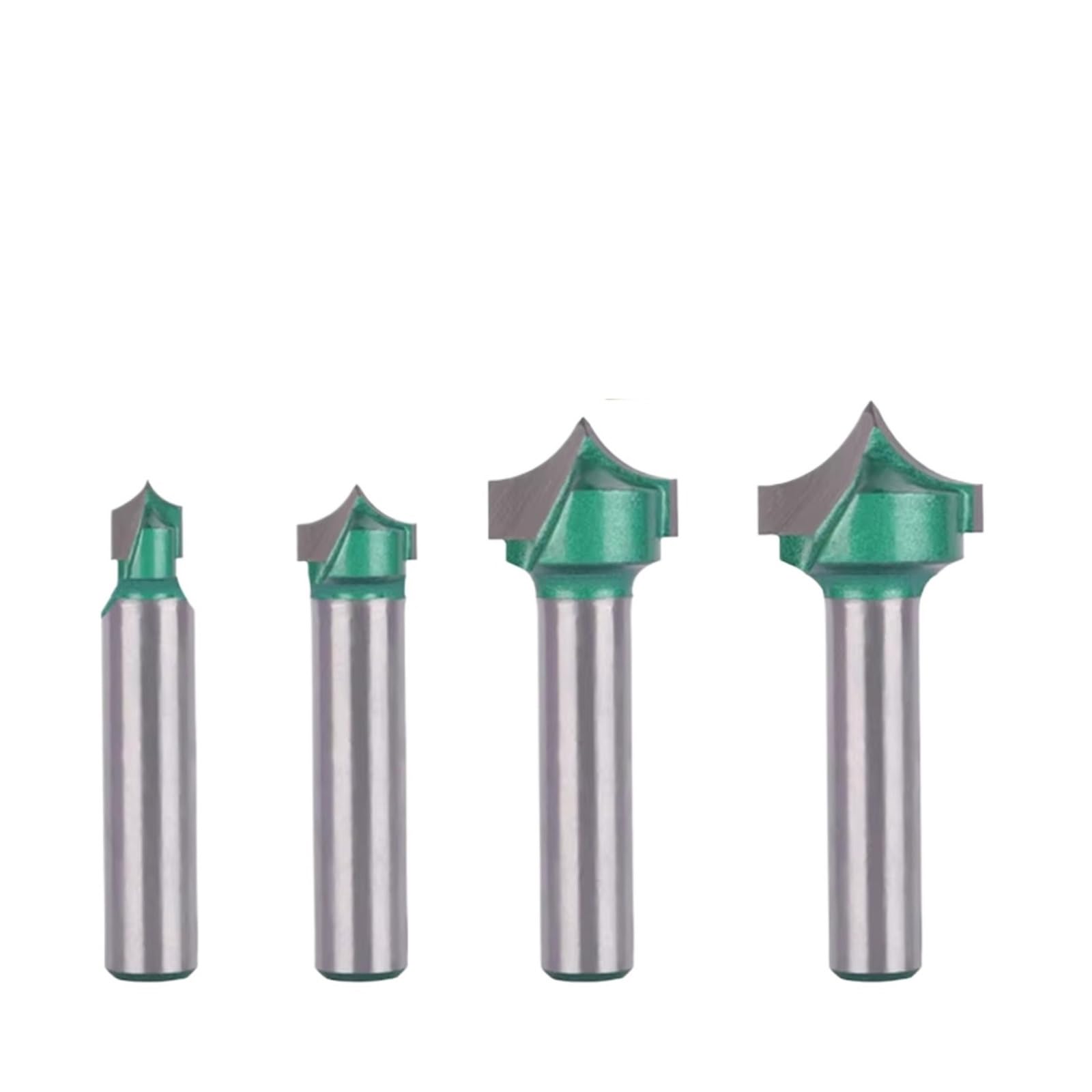 1 Szt. 8mm Trzpień Zestaw Końcówek Routera Do Obróbki Drewna Końcówka Grawerowanie Płyta Drzwiowa Obrabiarki Sterowane Numerycznie(4pcs)