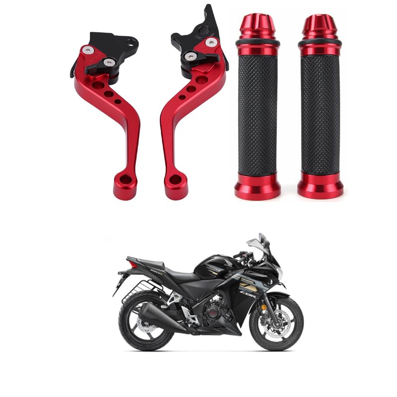 Universal CNC Aluminum Motorcycle Modification Disc Brake Lever And Grip Motorcycle Modification Double Disc Brake Lever for Motorcycles, Scooters Comfortable With CB-R 250-picture-27