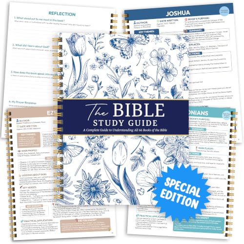 Guide d'étude de la Bible pour femme avec couverture florale et reliure spirale