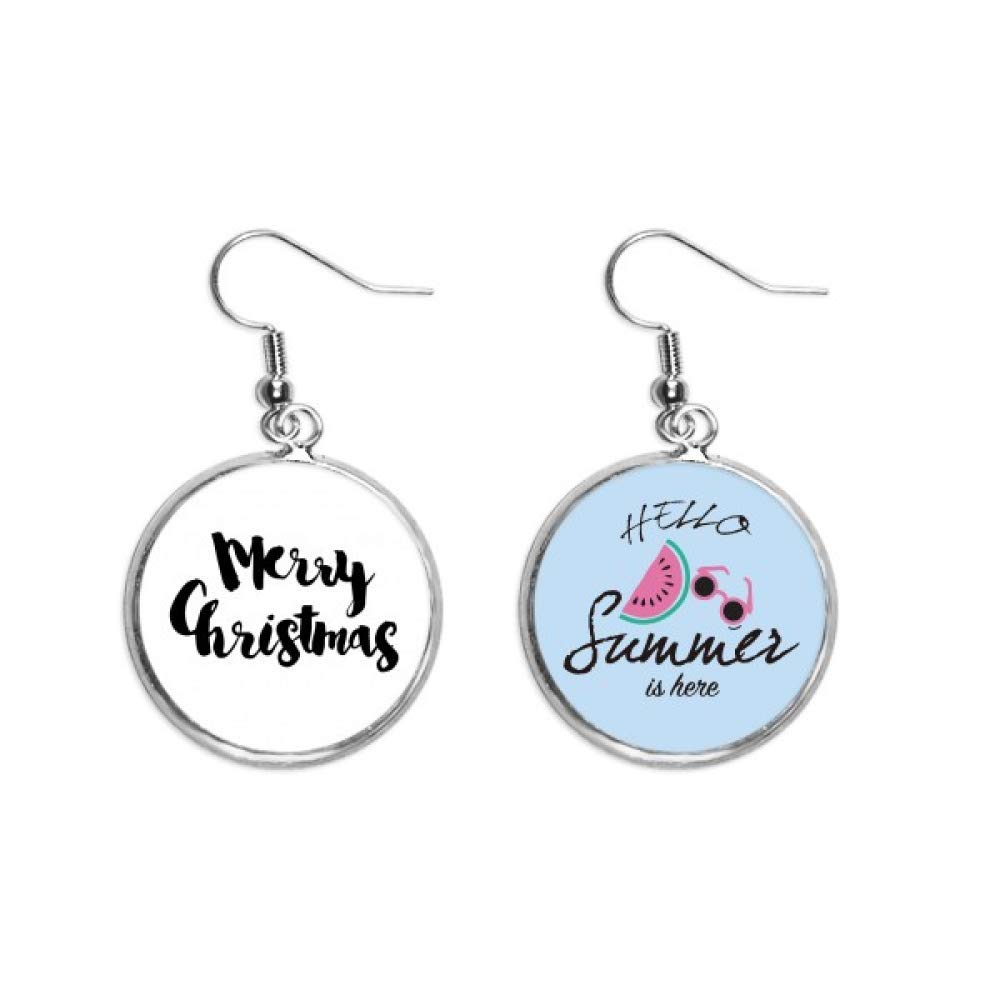 Pendientes de sandía Merry Christmas el regalo original para este verano 5