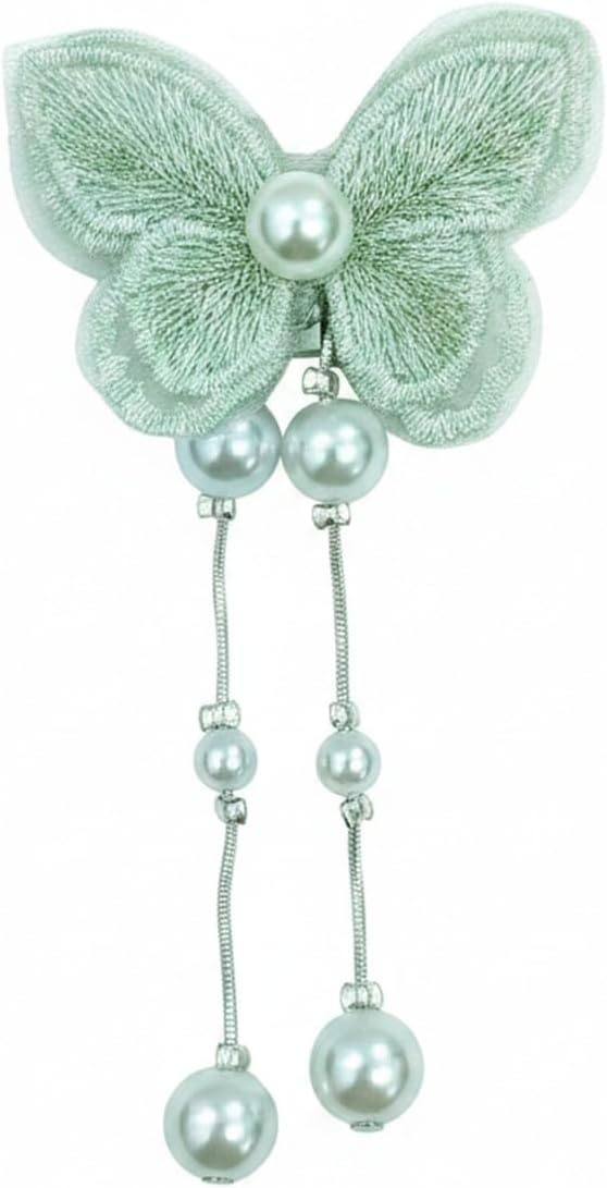 White Butterfly Curtain Pin Clip, No-Drill Decorative Holdback for Sheer Drapes, ABS Plastic Window Accent (1 Pack)