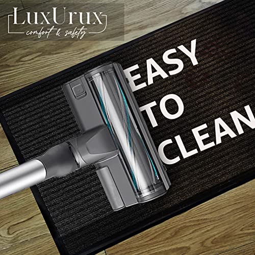 image for LuxUrux Durable Rubber Door Mat - Heavy Duty, Indoor/Outdoor, Easy to 