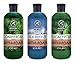 Badeschaum Set 3x350 ml - Nadelholz & Meeresbrise & Eukalyptus - Aromatherapie Badewanne mit Ätherischem Öl - Körperpflege - Baden - Badezusatz - Schaumbäder