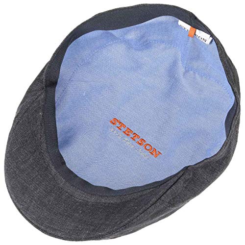 Stetson Madison Linen Flat Cap Women/Men Denim 7 1/8 #TOP2
