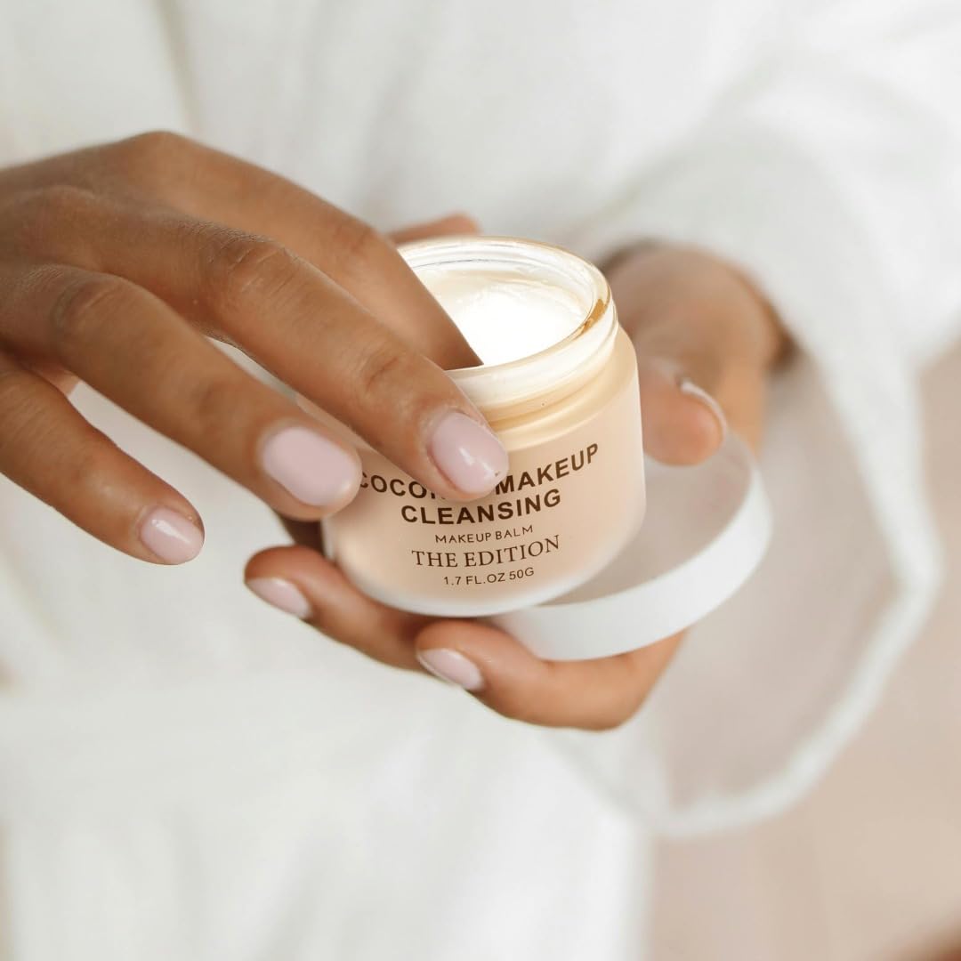 The Edition Coconut Cleansing Balm – 2-in-1 Makeup Remover & Face Cleanser – Melts Waterproof Mascara & Longwear Makeup – Hydrating, Nourishing, Gentle for Sensitive Eyes – 50g (1.7 oz) - Image 7