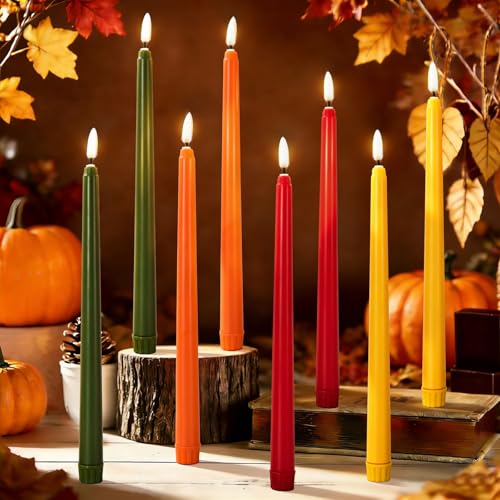 Velas LED verdes naranjas rojas amarillas para decoración de fiestas
