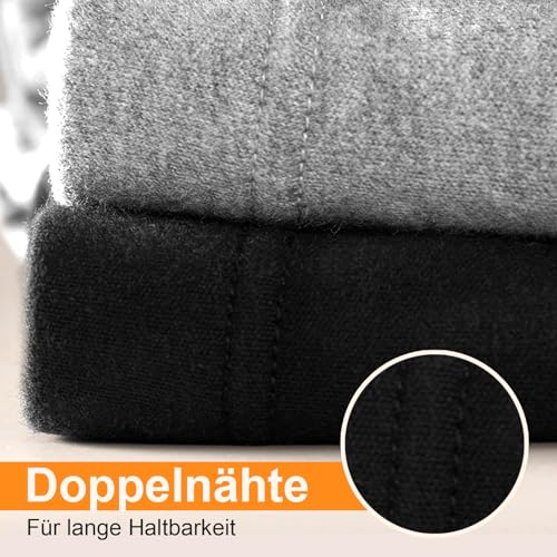 AKKQHH Thermo Unterhosen Herren Lange Warm Thermohose Männer Thermounterwäsche Winter Skiunterwäsche Fleece Funktionsunterwäsche Unterwäsche Hose(Schwarz,M)