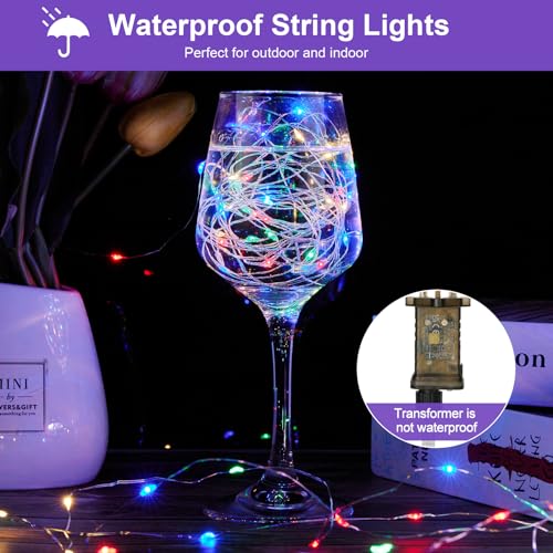 Vacoulery String Lights Mains Powered, 18M 150LEDs Outdoor Lights Mains Powered, Fairy Lights Plug in Waterproof with Timer - Image 2