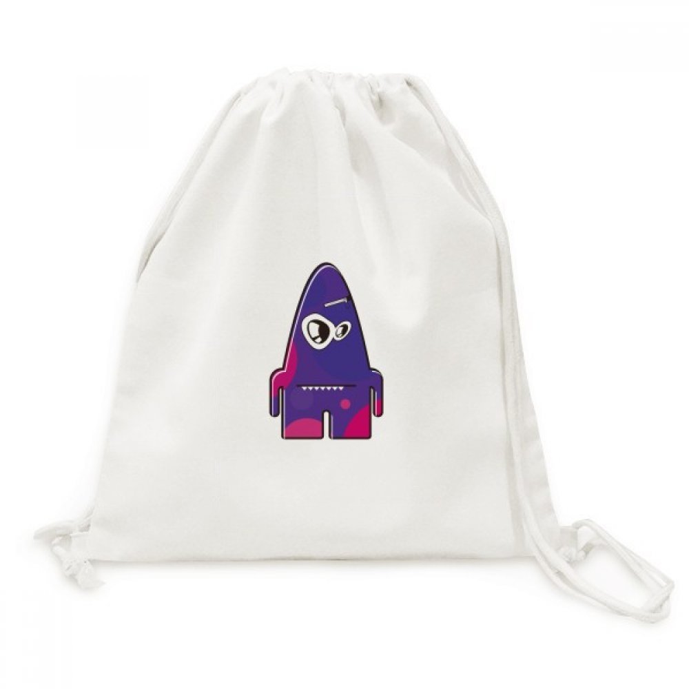 Sac de voyage en toile Alien Monstre Pourpre avec cordon - 5