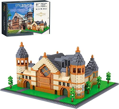 Architecture Modular Building Haus Bausatz, 2447 Teilen Weltberühmtes Gebäude Collection Modellbausatz Bausteine, Architektur 3D Modell Spielzeug, Konstruktionsspielzeug Kompatibel mit Lego Cover