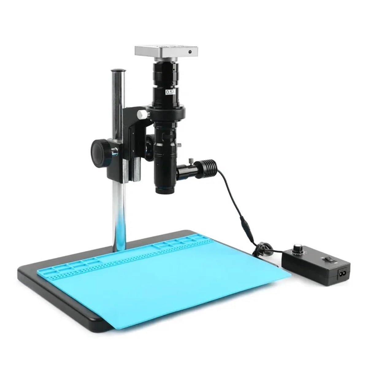 Ersatzteile für Labormikroskope 8,3 MP FHD 4K Labor-Digital-Industrie-HDMI-USB-Videomikroskopkamera + Zoom-Koaxial-optisches Objektiv 180X 300X C-Mount-Zoomobjektiv