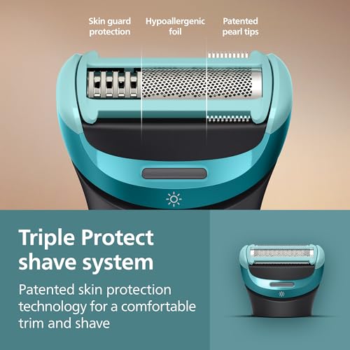 Image of Philips Norelco Body Groomer 9000 Series, Body Hair Trimmer for Men & Intimate Shaver System with UV Cube Cleaner & Adjustable Back Attachment, 100% Showerproof, BG9480 /50