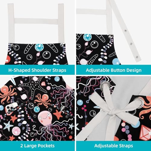 Tablier de cuisine avec 4 broches ajustable et imperméable - 4