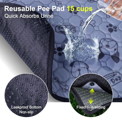 81x60 cm Hundeklo Hundetoilette Welpentoilette mit Kunstrasen, Hochdurchlässiger Hundetoilette Welpenklo Haustiertoilette, mit Waschbar und Wiederverwendbar Trainingsunterlage für drinnen und draußen