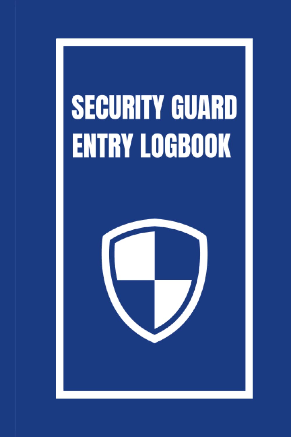 Security guard entry logbook Daily incidents report logbook for