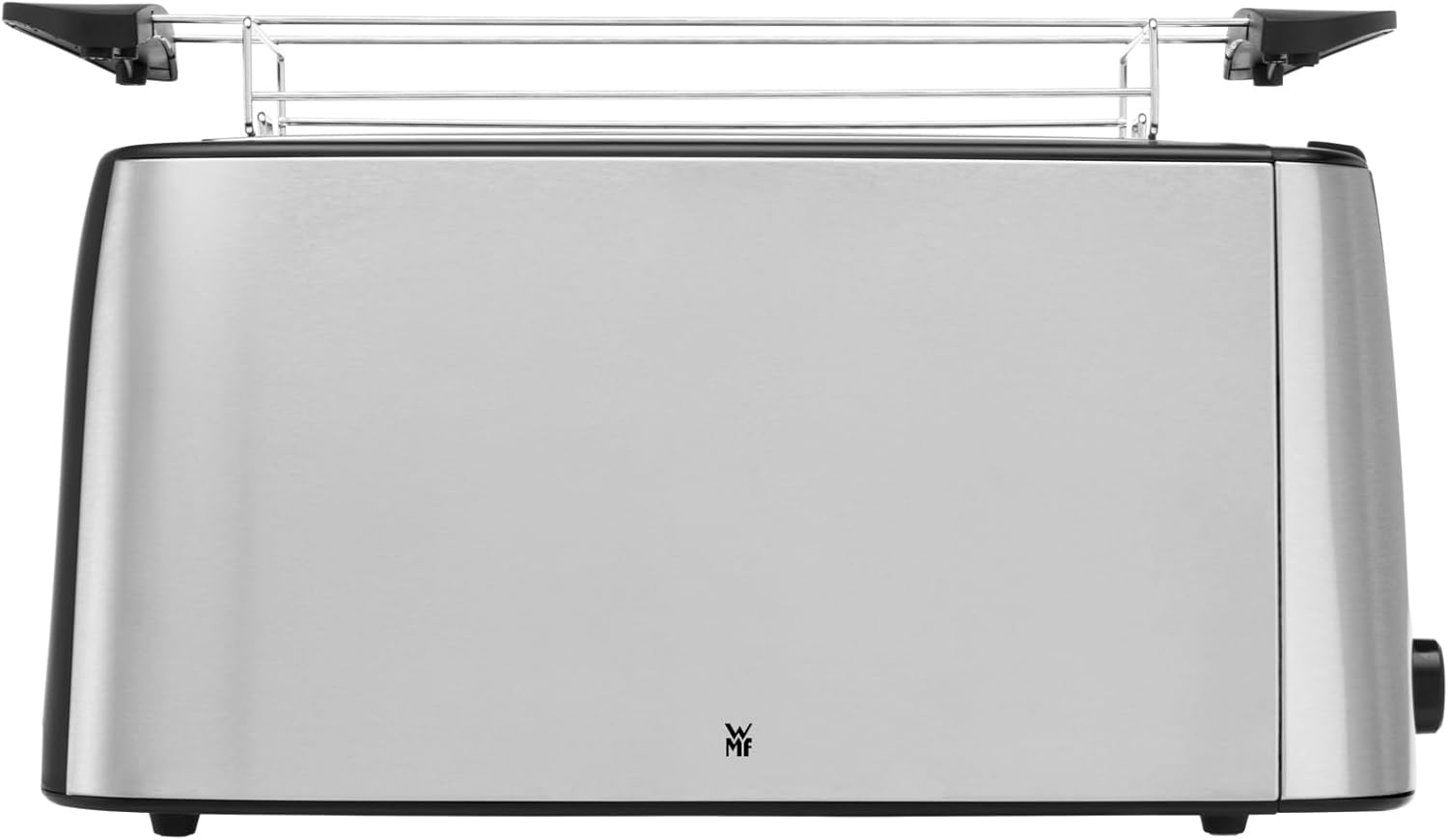 WMF Bueno Pro Toaster Langschlitz mit Brötchenaufsatz, 4 Scheiben, XXL Toast, Aufknusper-Funktion, 6 Bräunungsstufen, 1550W, Toaster edelstahl matt