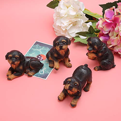 ✨Valentine's Day Present✨Mini schattige puppy hond 4 stks/set puppy hond ornamenten, fijne details verwerking hond standbeeld, voor binnenplaats baai kinderen speelgoed winkelcentrum feestdecoratie pa - Image 6