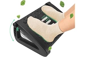 Ergonomic Foot Rest with Pain Relief Roller