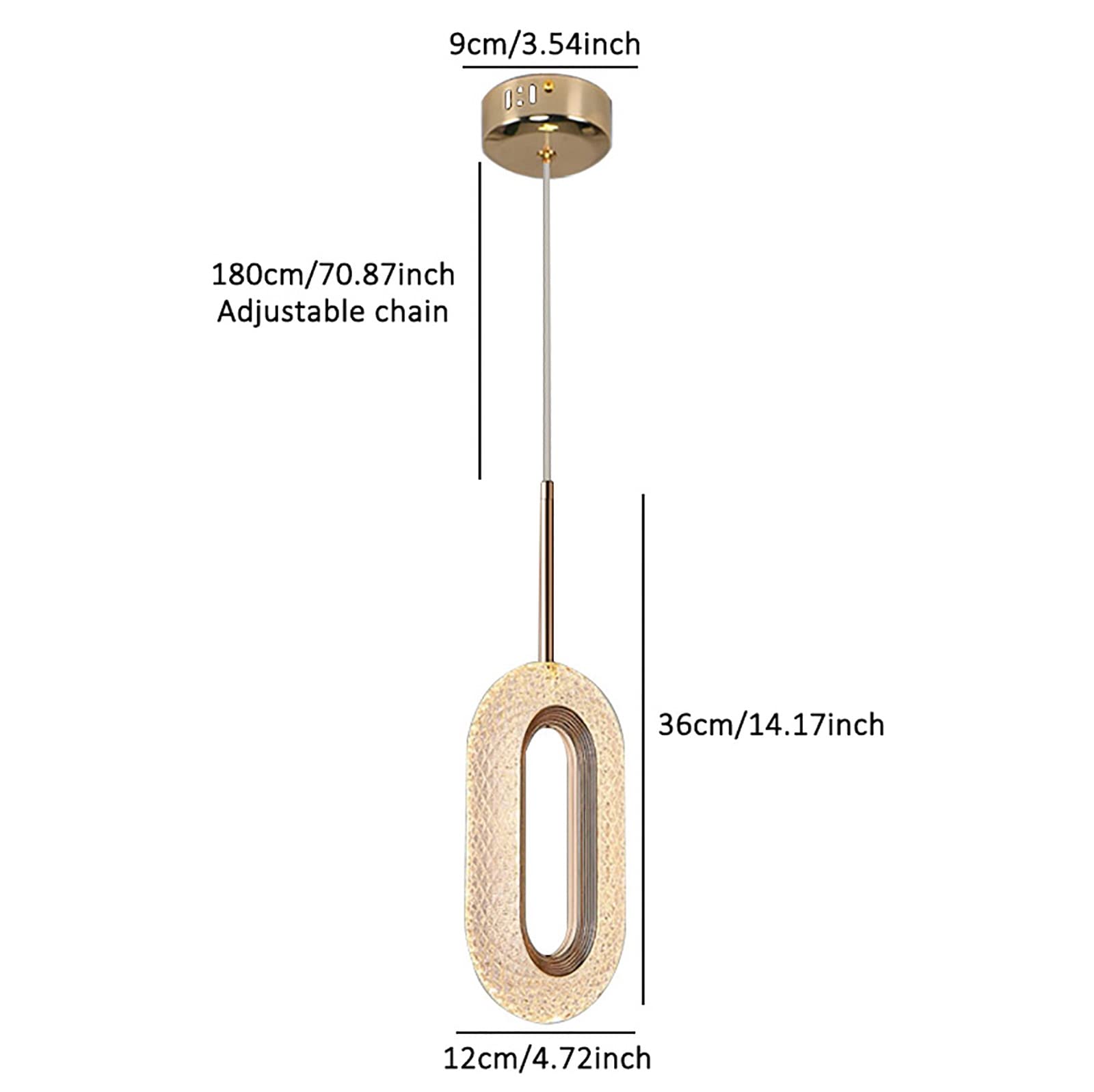 Generico lampadarioLampadario Mid-Century a 5 Luci, Lampadario Moderno a Soffitto a Sfera in Vetro, Lampadario Nordico Sputnik Lampada a Sospensione per Sala da Pranzo Soggiorno con Isola Cucina-Oro