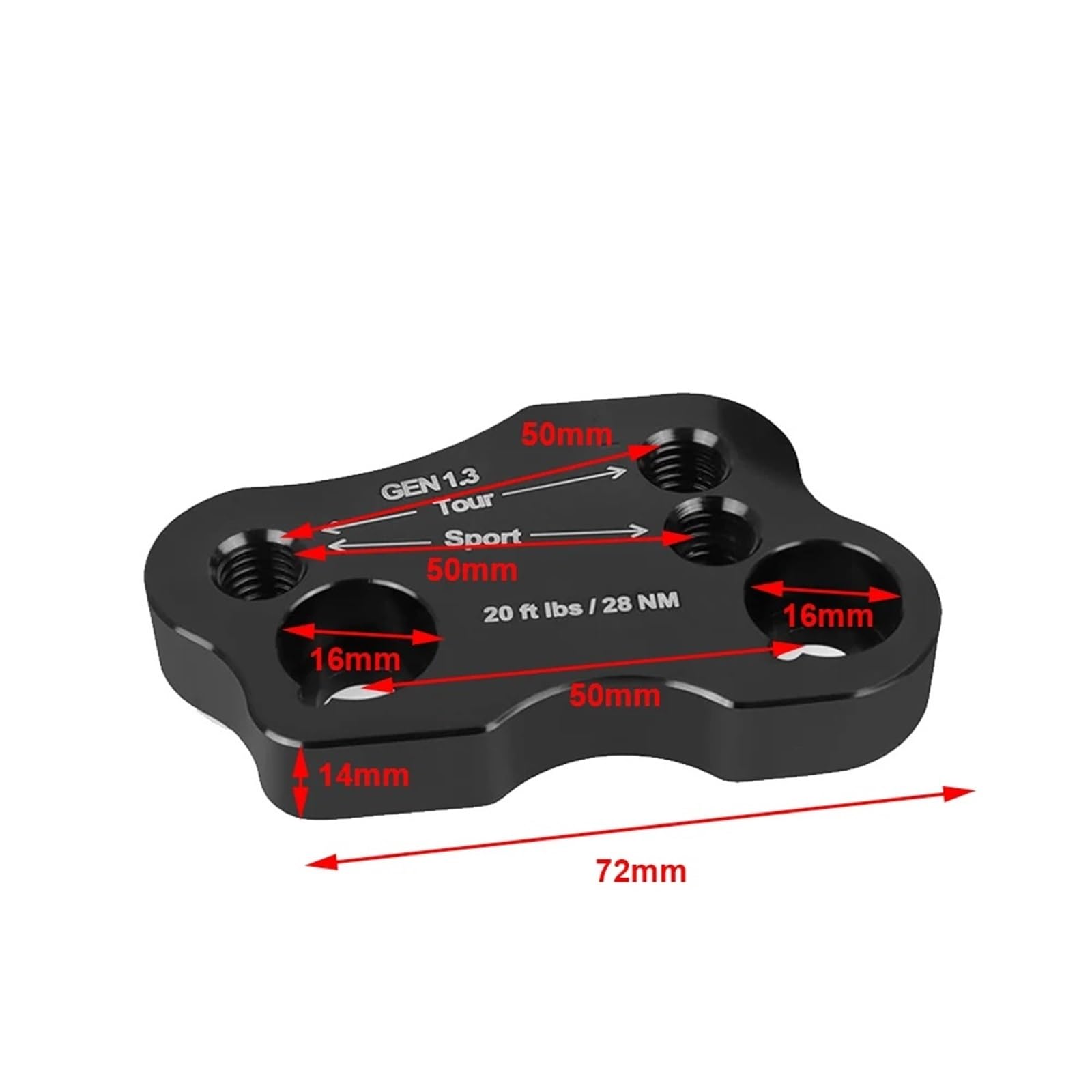 Alza Manillar Ajustable Compatible Con Gold Para Wing Para GL1800 2018 2019 2020 2021 2022 2023 Abrazadera Barra Manillar Motocicleta Elevador Montaje De Manillar Extendido Elevado