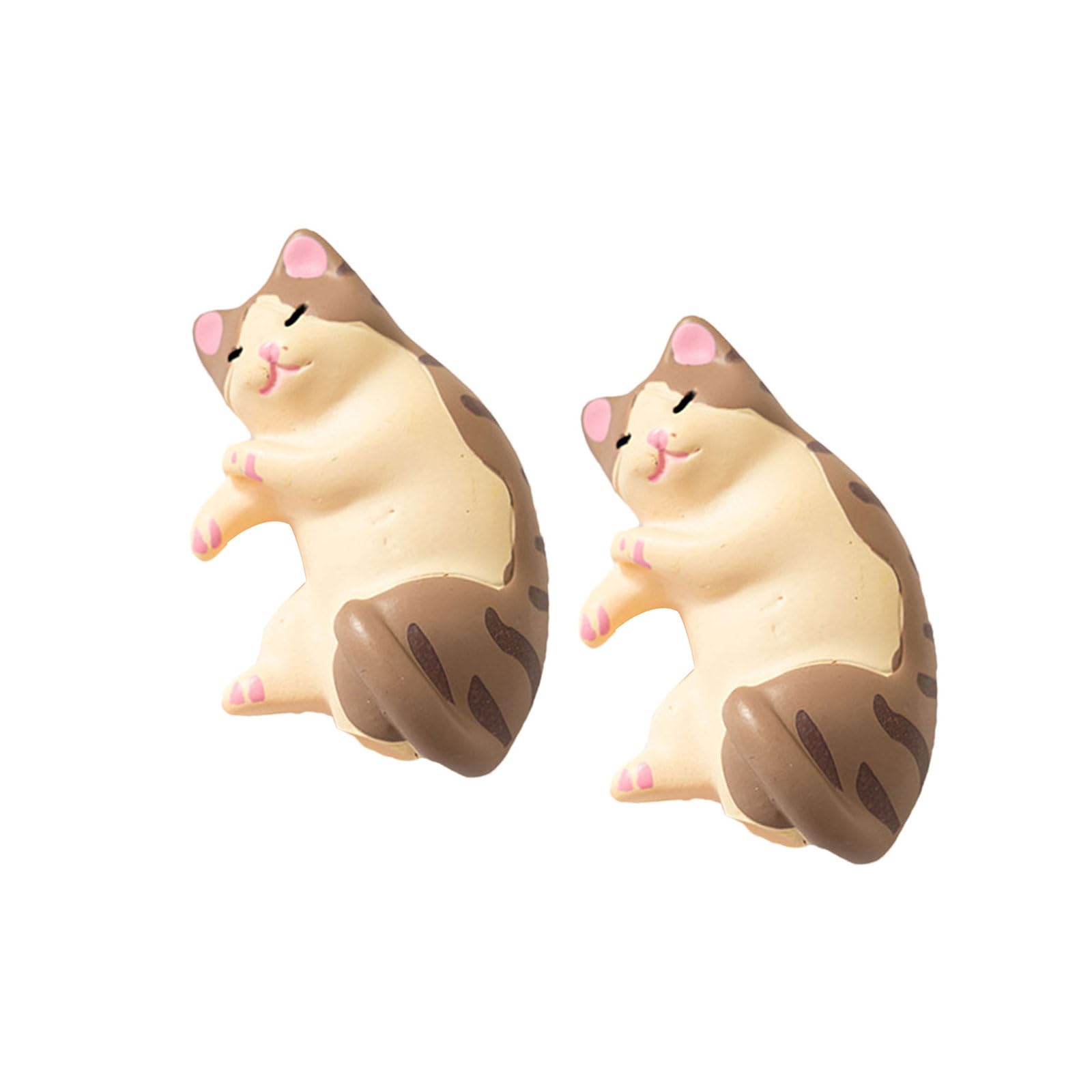 Nucelit 2pcs Lovely Kitten Refrigerator Magnets 3D Kitten Figure Magnet for Fridge Whiteboard and Kitchen Home Decoration Refrigerator Magnets