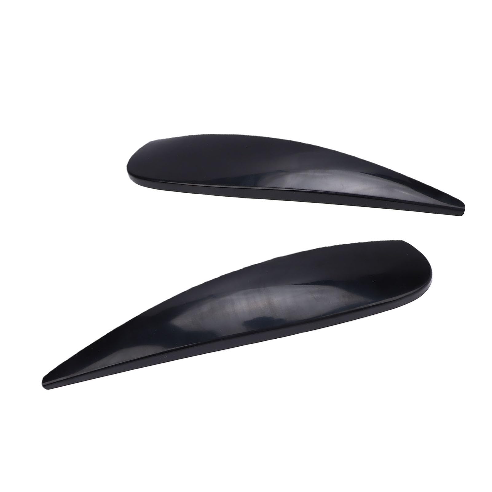 Keenso Cejas para Faros Delanteros, Repuesto de Material de PC Negro Brillante para D 2006 2014, con Diseño Resistente a la Intemperie de Alta Resistencia