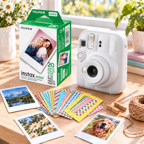 Fujifilm Instax Mini Instant Film, 20 Exposures + Sticker Frame Set + TSC Microfiber Cleaning Cloth, for Mini 8, 9, 11, 12, 25, 50S, 7S, 90 & Mini Link - image 5
