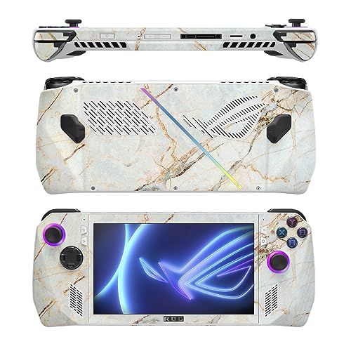 Image of MightySkins Glossy Glitter Skin Compatible with Asus ROG Ally - Antique Marble | Protective, Durable High-Gloss Glitter Finish | Easy to Apply