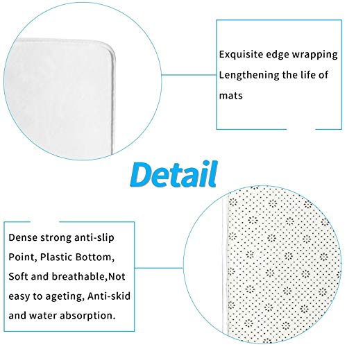 Badezimmerteppich-Set, Kuhmuster, U-förmig, konturierter WC-Vorleger und WC-Deckelbezug, Schwarz-Weiß, 3 Stück – Bild 5