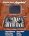 WE Games Backgammon Set, Board Games for Adults - Travel Games - Magnetic with Navy Blue Leatherette Backgammon Board and Carrying Strap - Travel Backgammon Sets for Adults
