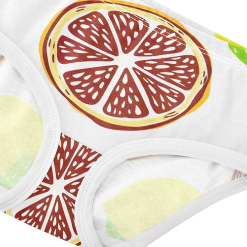 Girls Underwear Toddler 2t Cotton Panties Little Girl Colorful Kids Undies Briefs Colorful Citrus Fruits Lemons4