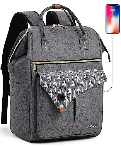 NICOLE & DORIS Laptop Rucksack Damen - Leichter College Rucksack Für Schule & Arbeit