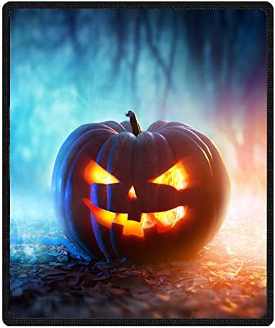 Qihua Halloween Pumpkin Custom Printing 3d Blanket Travel Velvet Plush Throw Blanket Bed Blankets Super soft and Cozy Fleece felling Blanket Perfect for Couch Sofa or bed 150cm*200cm