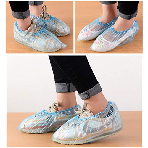 Shoe Covers - Disposable Shoe booties Covers - Booties Disposable Waterproof Slip Resistant Shoe Booties 100 Pack（50 Pairs） - Thumbnail 6