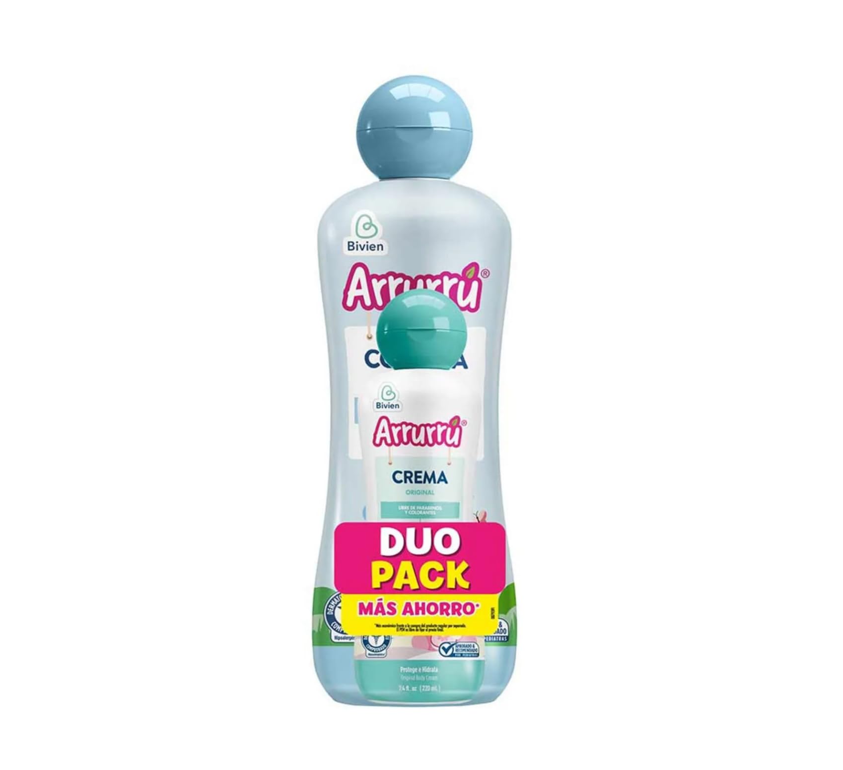 Dúo Pack Arrurru Azul 400 ml (13.52 fl.oz) + Crema Orginal 220 ml (7.43 fl.oz)