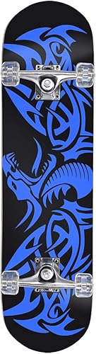 Miniatura 8 de ChromeWheels 31 inch Skateboard Double Kick Skate Board Cruiser Longboard 8 Layer Maple Deck Skateboards for Kids and Beginners