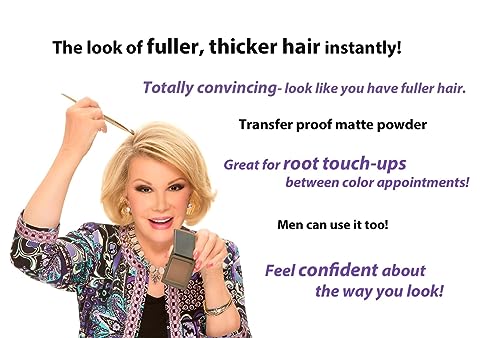 Joan Rivers Great Hair Day Fill-In Powder - Root Cover Up for Thinning Hair - Thicker and Fuller Hair (Light Blonde) - Thumbnail 4